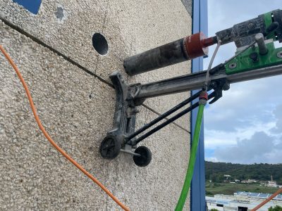 taladro columna hormigon